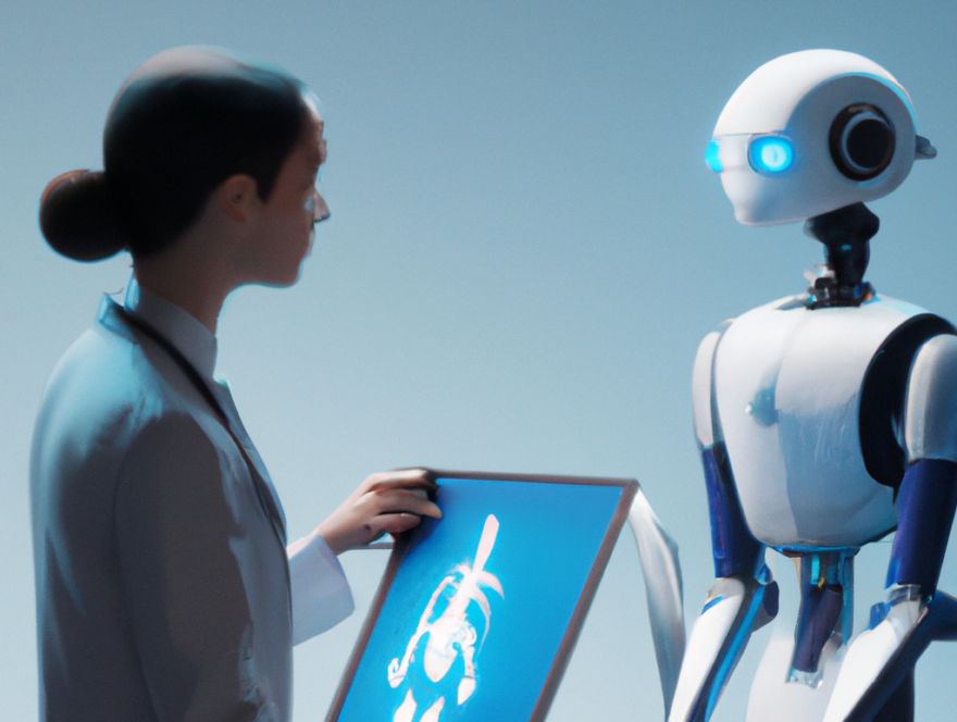 DALL·E-2022-11-08-08.02.39-Robot-assisting-a-human-doctor-while-the-doctor-is-looking-at-a-computer-displaying-radiology-images-trending-on-artstation-e1667991187504